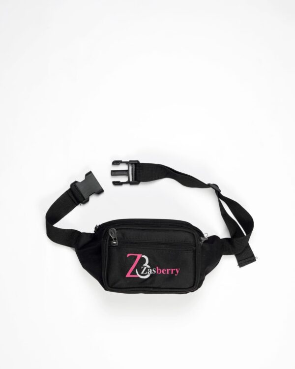Zasberry Printed Logo Waist Bag Black