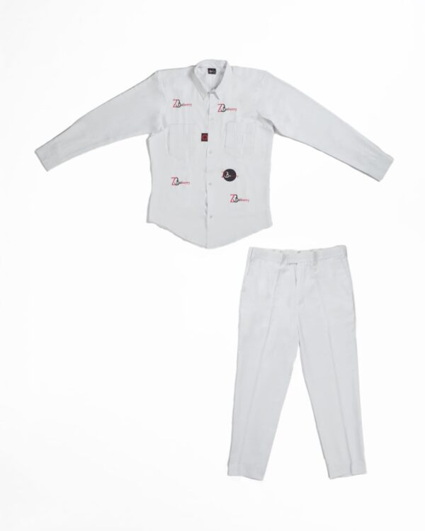 Zasberry Monogram Design Two Set Men's Classic Wear/White