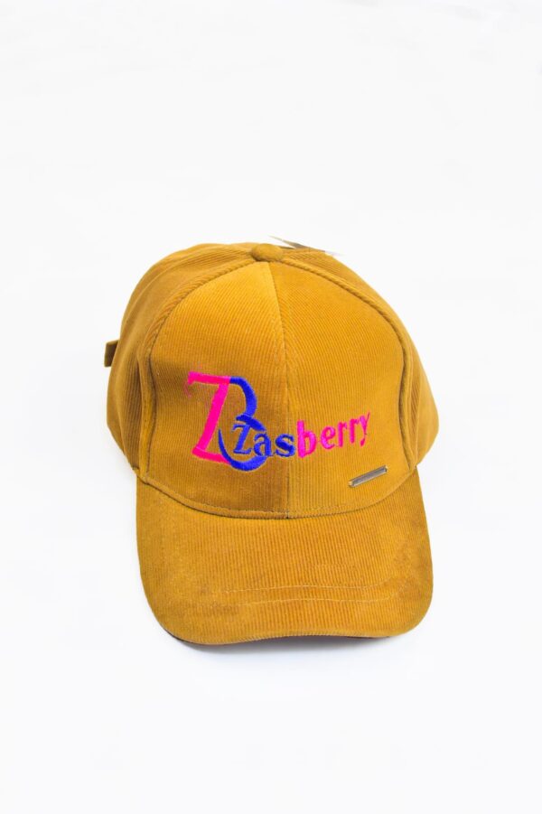 Zasberry Suede Embroidery Logo Brown Face Cap