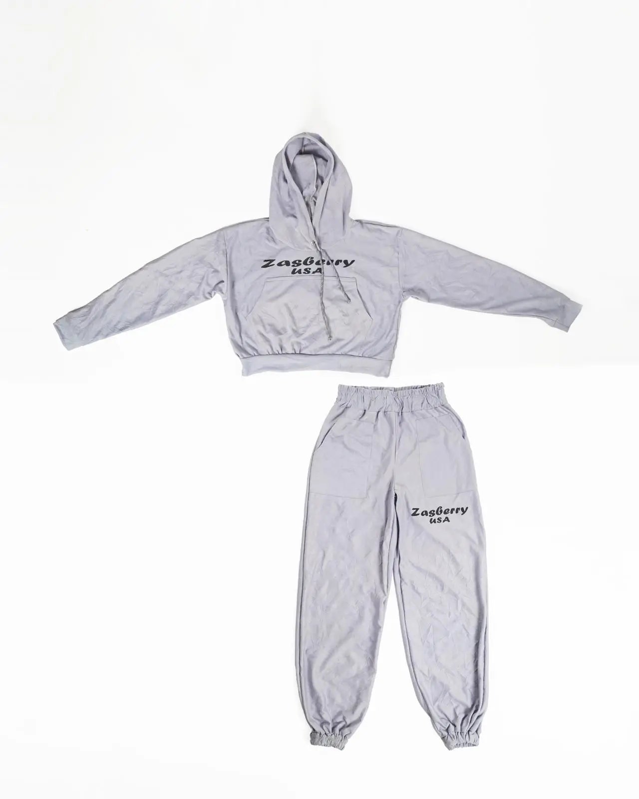 Crop Top Hoodie Set