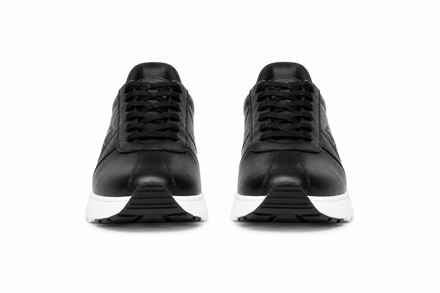 Zasberry® Noir Platform Leather Sneakers - Image 2