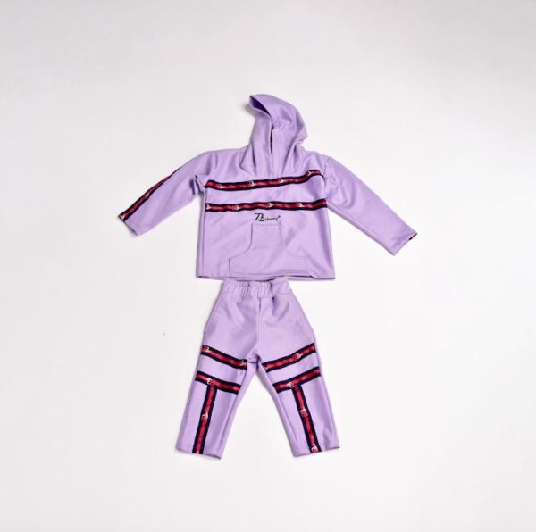 Zasberry Baby Girl Lavender Hoodie & Legging Set – Stylish Two-Piece Athleisure Outfit