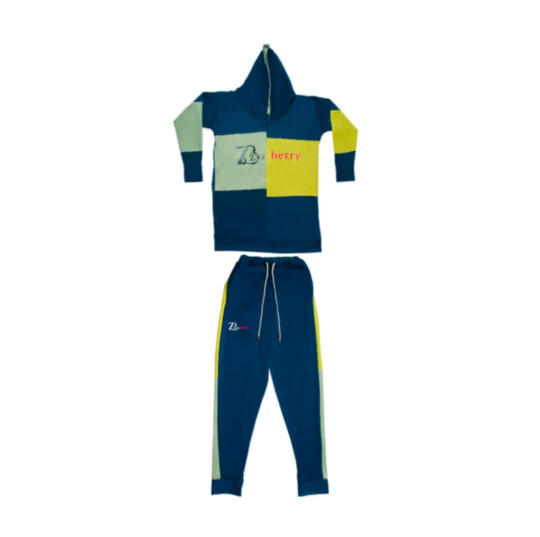 Zasberry- Men Multicolor Hoodie Set - Image 2